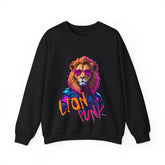Punk Lion - Men's Heavy Blend™ Crewneck Sweatshirt